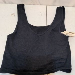 Aeropostale black crop top shirt size medium